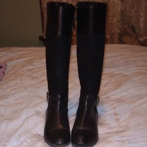 Isaac Mizrahi Black Riding Boots